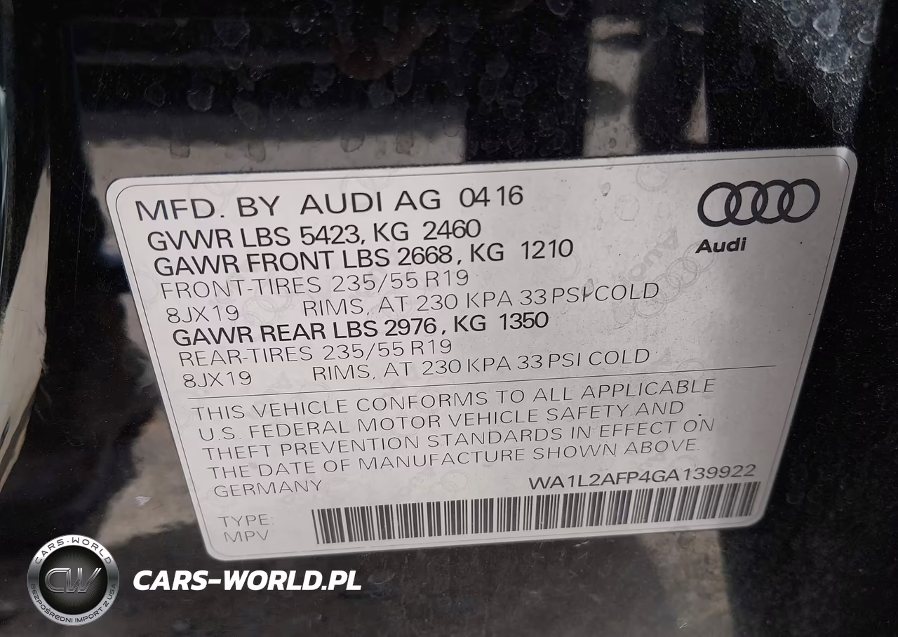 2016 Audi Q5 2.0T Premium VIN:WA1L2AFP4GA139922 - 9