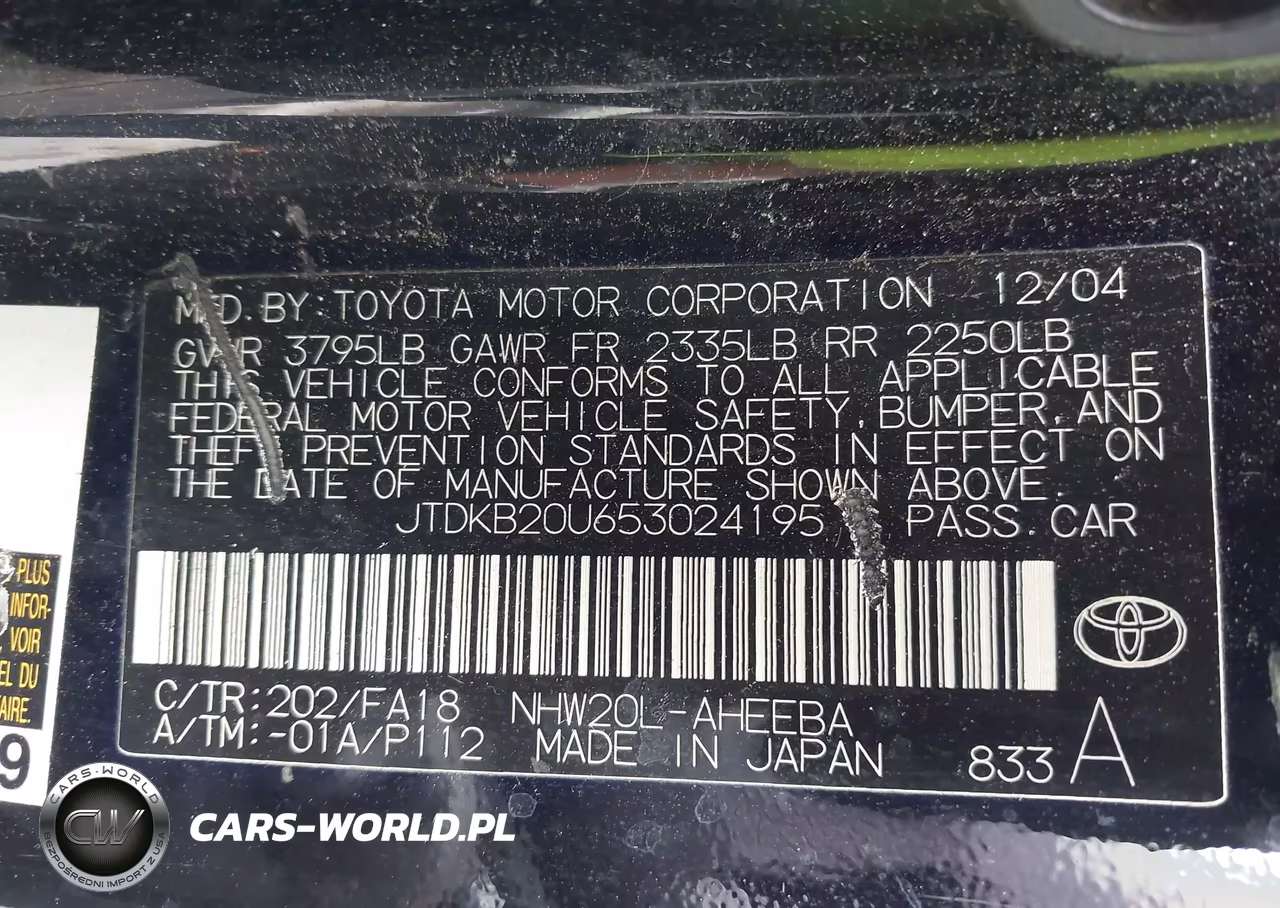 2005 Toyota Prius VIN:JTDKB20U653024195 - 9