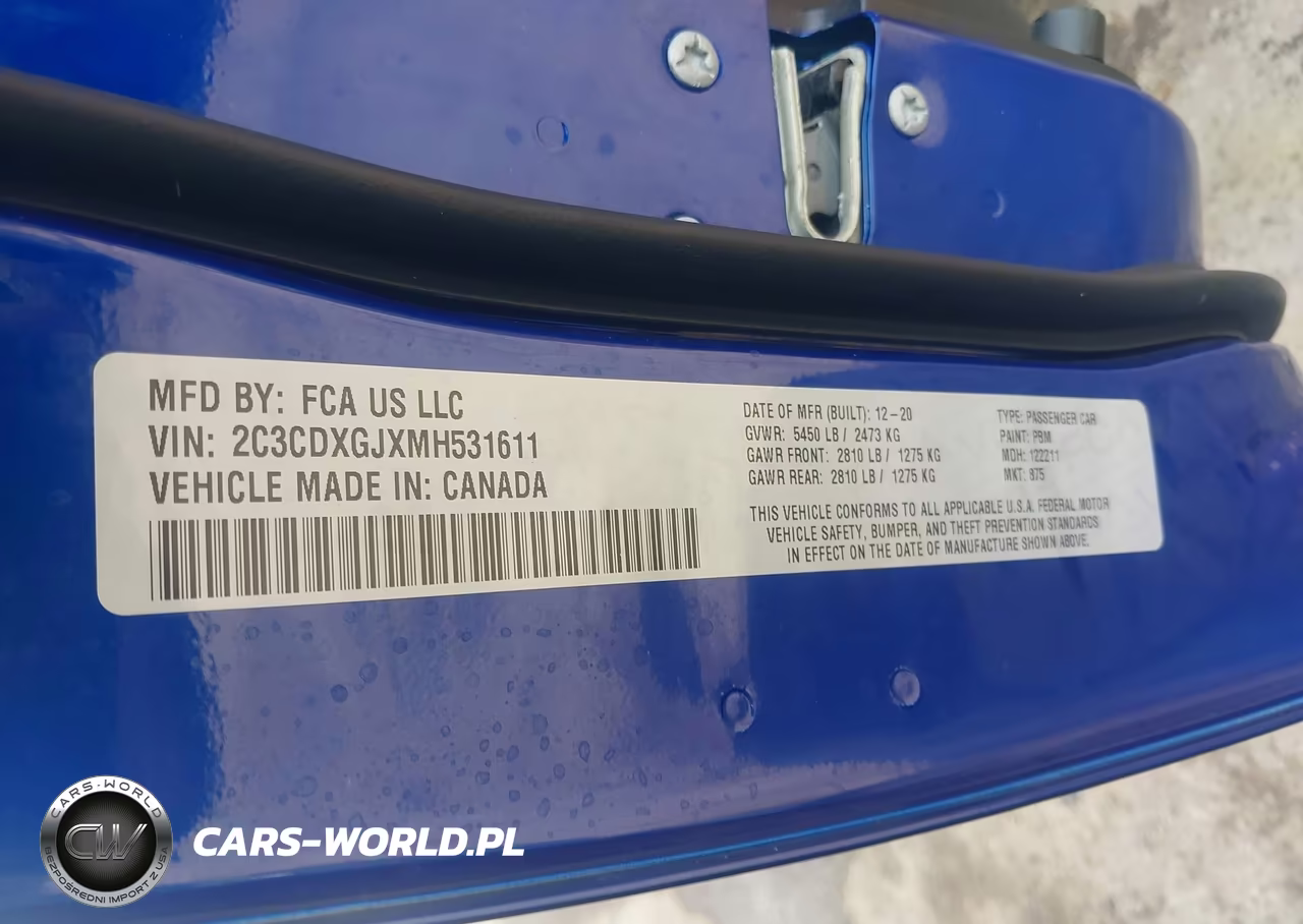 2021 Dodge Charger Scat Pack Rwd VIN:2C3CDXGJXMH531611 - 9