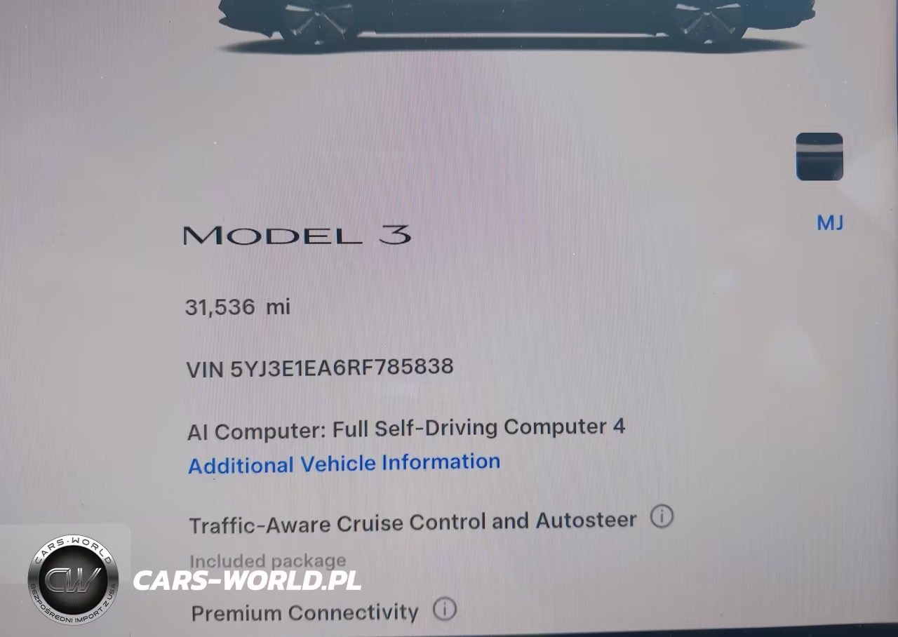 2024 Tesla Model 3 VIN:5YJ3E1EA6RF785838 - 7