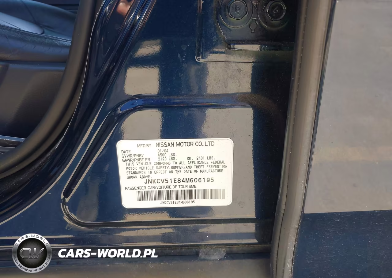 2004 Infiniti G35 VIN:JNKCV51E84M606195 - 9