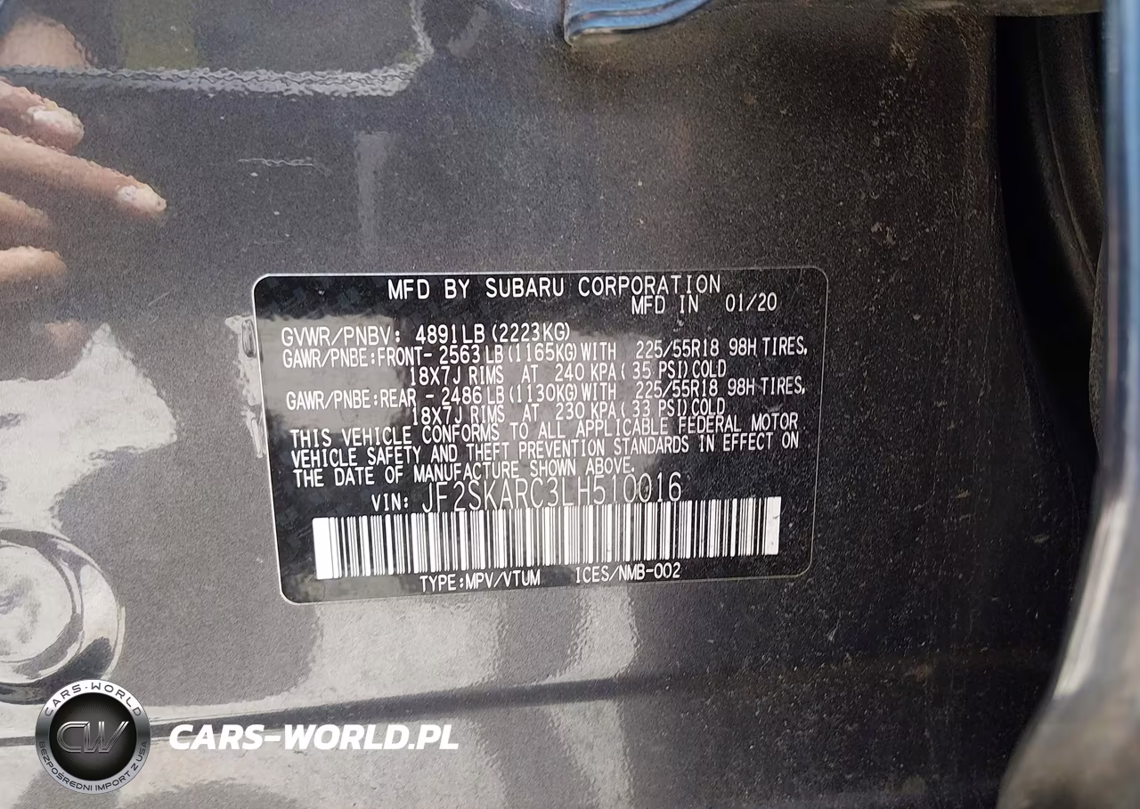 2020 Subaru Forester Sport VIN:JF2SKARC3LH510016 - 9
