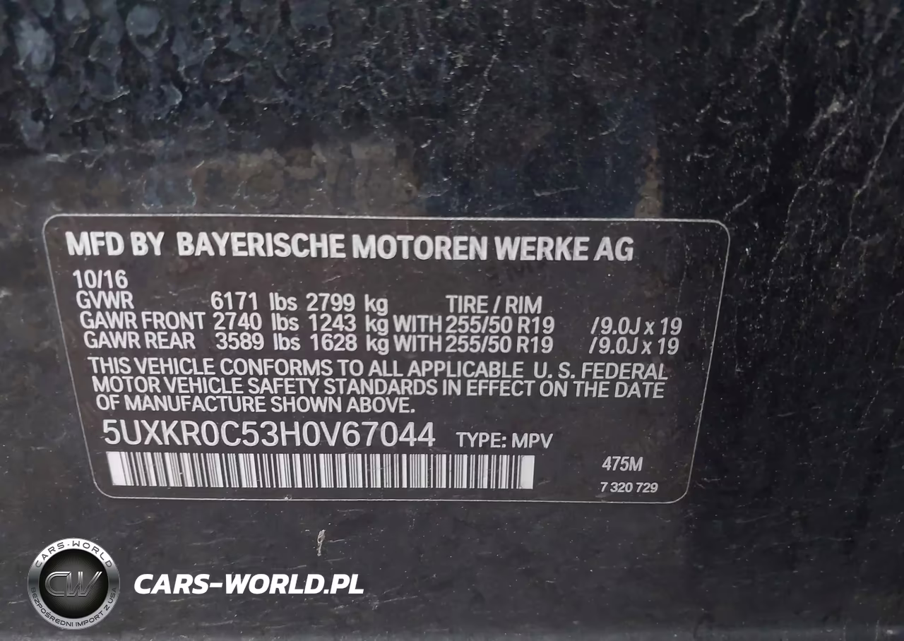 2017 BMW X5 xDrive35I VIN:5UXKR0C53H0V67044 - 9