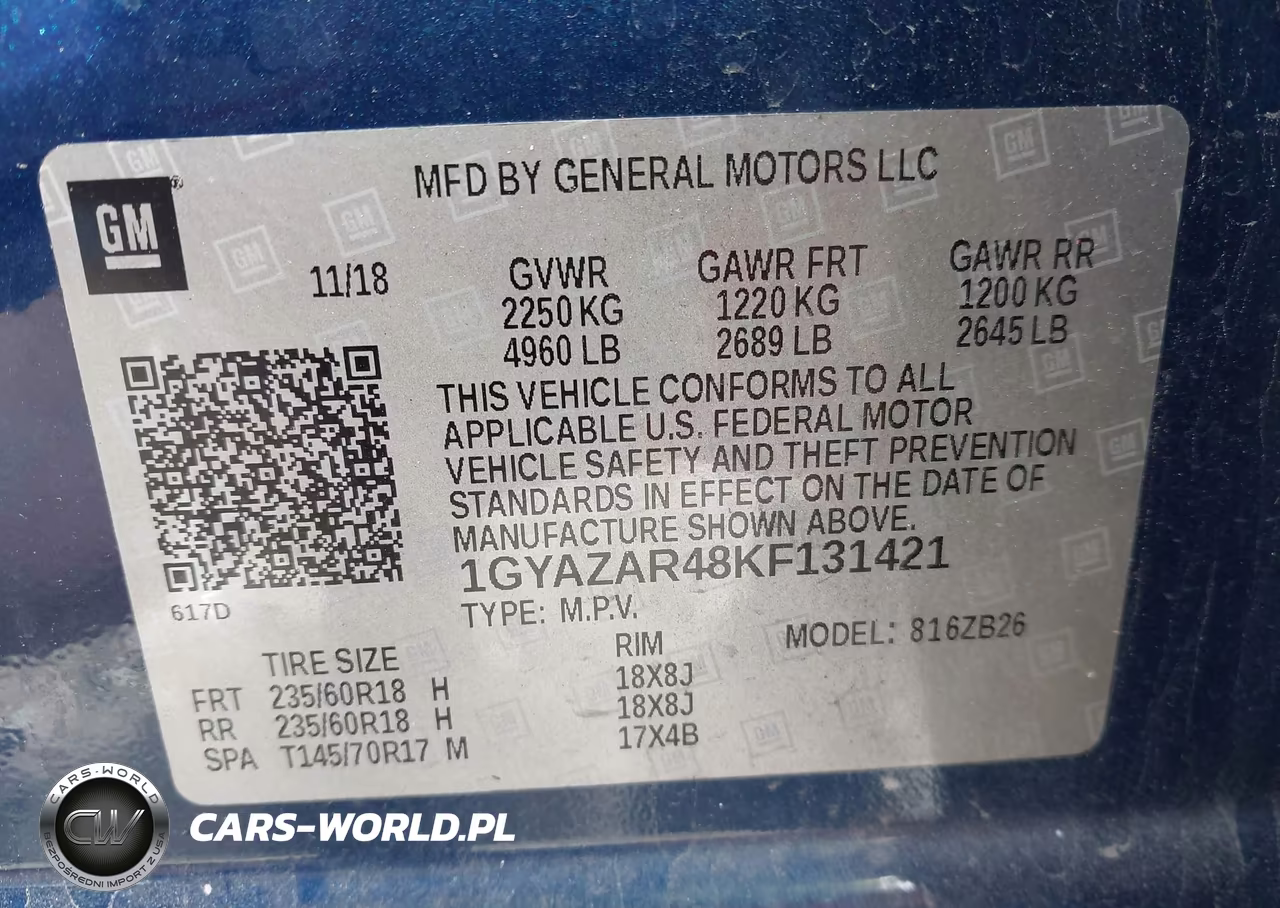 2019 Cadillac Xt4 Luxury VIN:1GYAZAR48KF131421 - 9