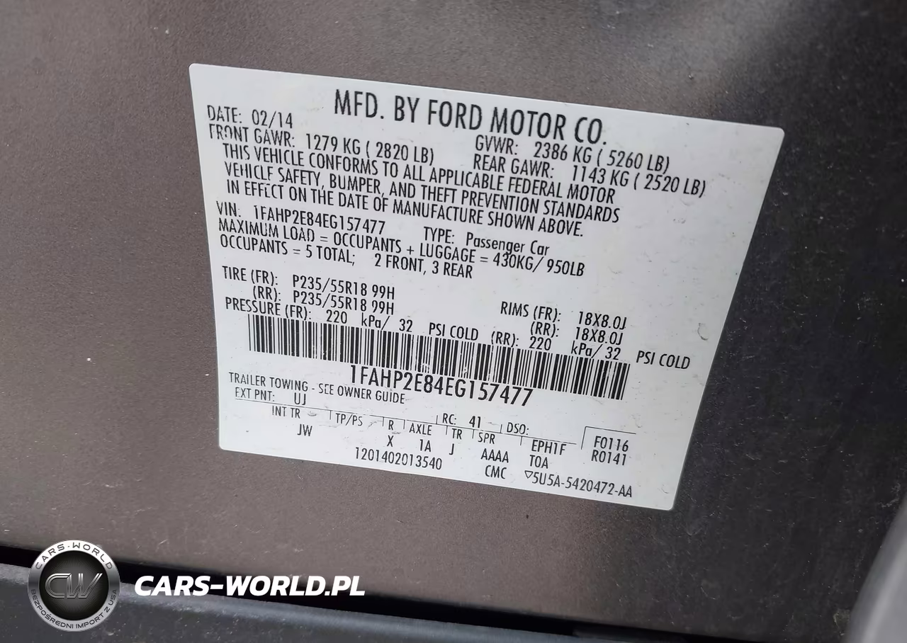 2014 Ford Taurus Sel VIN:1FAHP2E84EG157477 - 9
