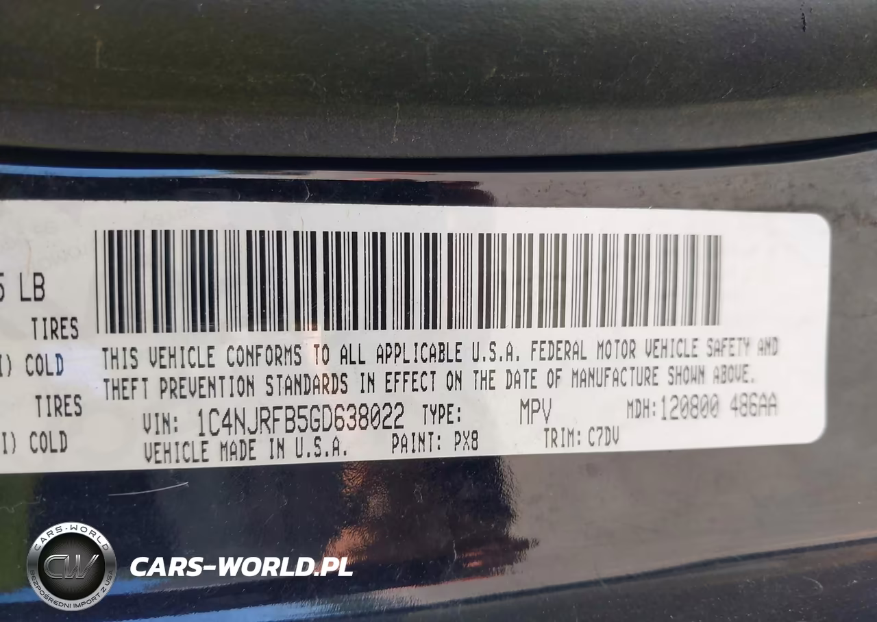 2016 Jeep Patriot Latitude VIN:1C4NJRFB5GD638022 - 9
