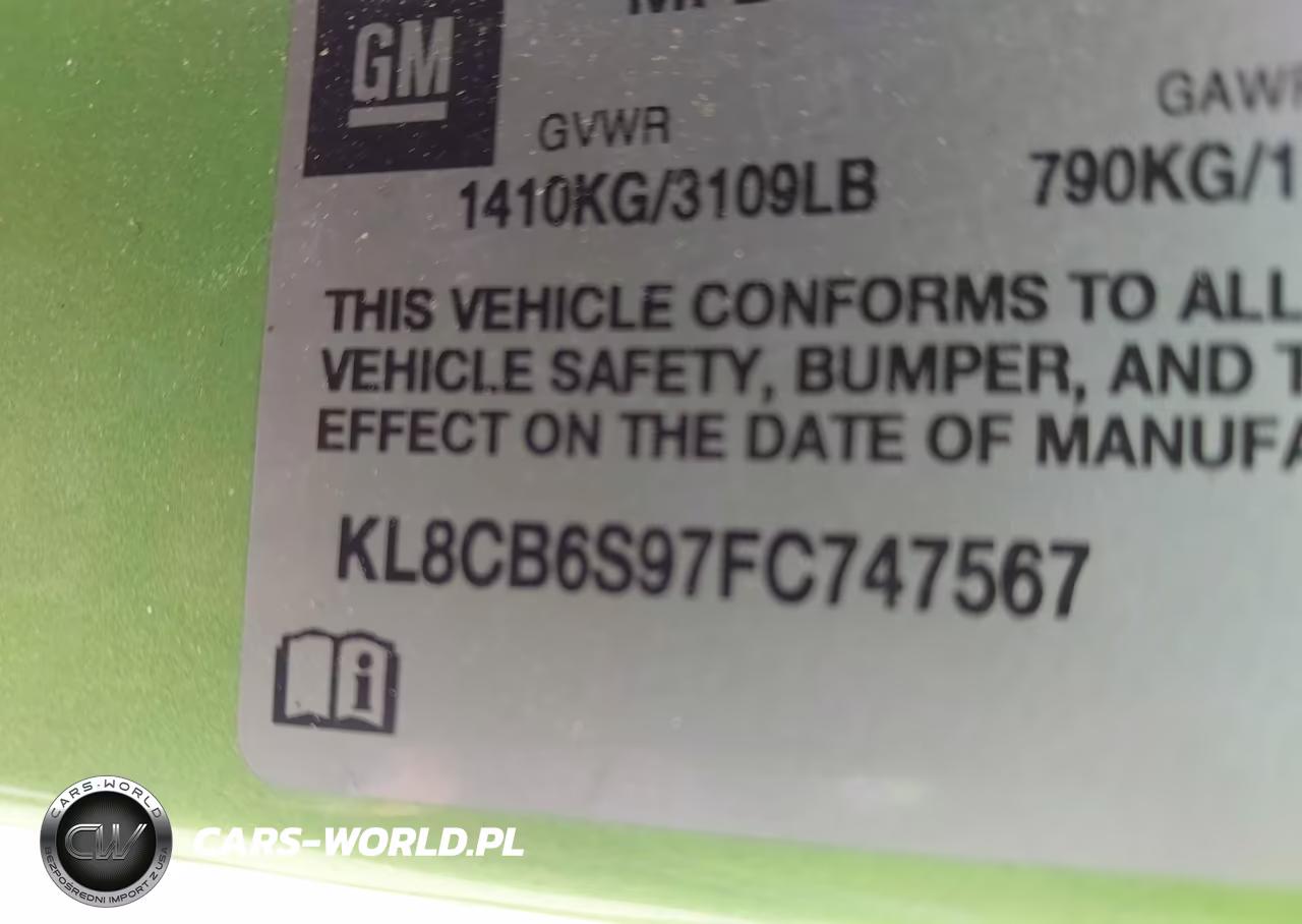2015 Chevrolet Spark Ls Cvt VIN:KL8CB6S97FC747567 - 9