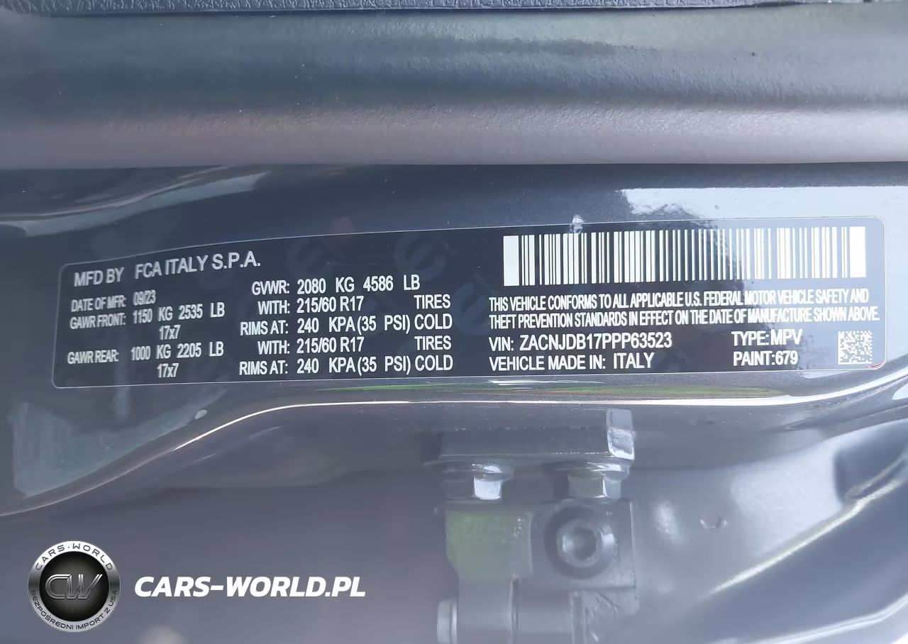 2023 Jeep Renegade Latitude 4X4 VIN:ZACNJDB17PPP63523 - 9