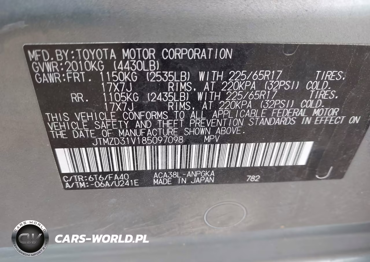 2008 Toyota Rav4 Limited VIN:JTMZD31V185097098 - 9