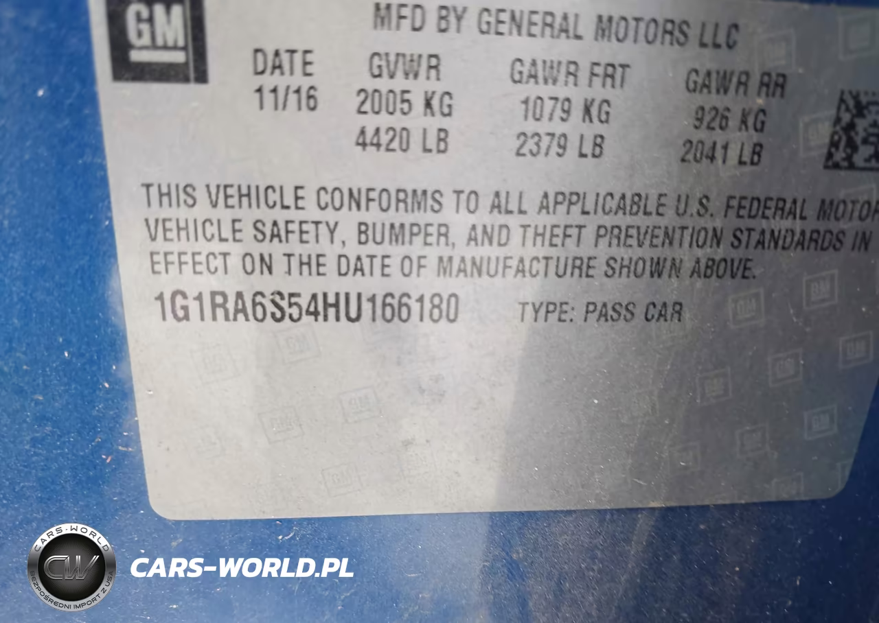 2017 Chevrolet Volt Lt VIN:1G1RA6S54HU166180 - 9