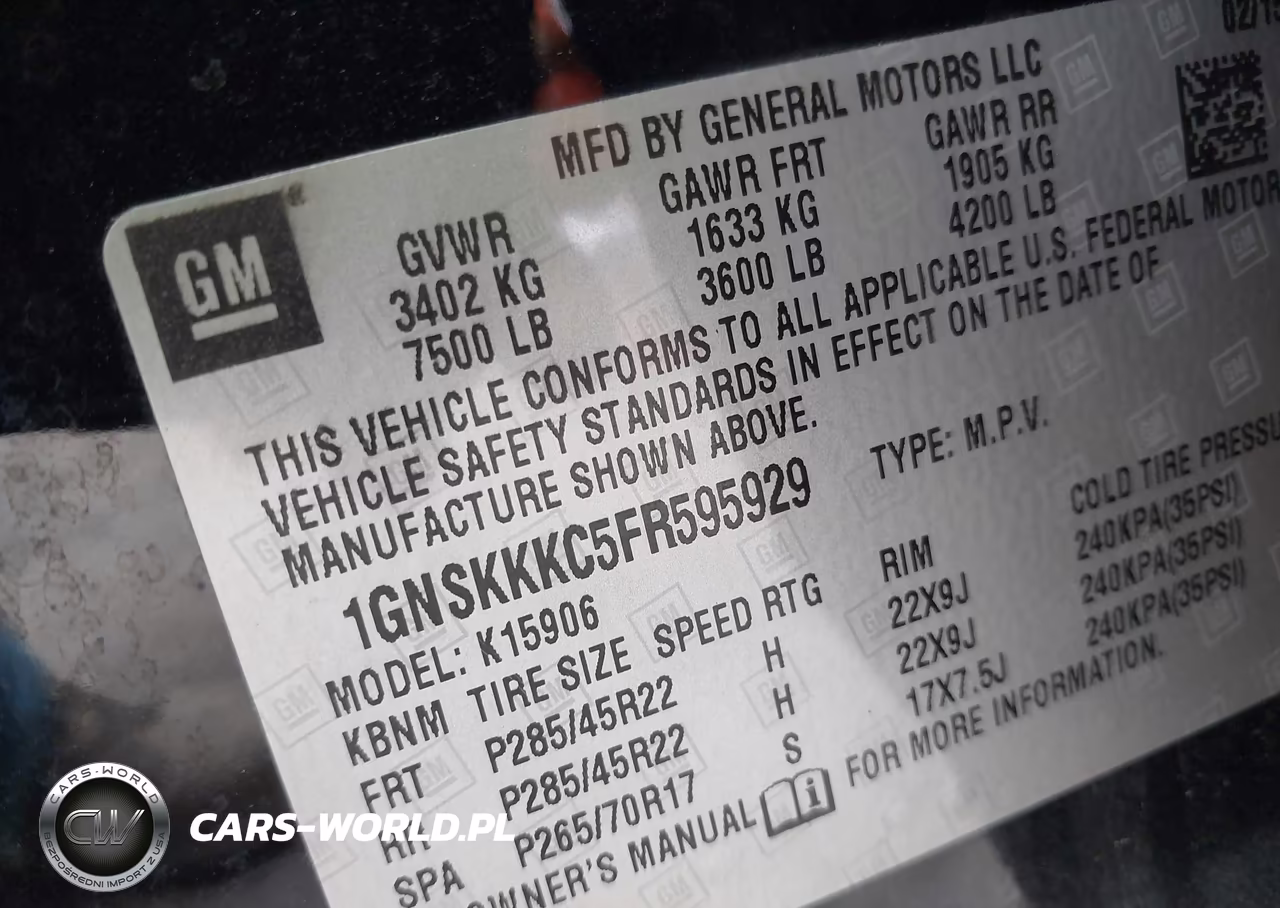 2015 Chevrolet Suburban Ltz VIN:1GNSKKKC5FR595929 - 9