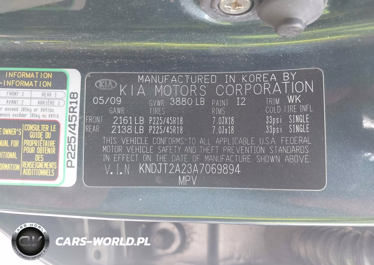 2010 Kia Soul + VIN:KNDJT2A23A7069894 - 9