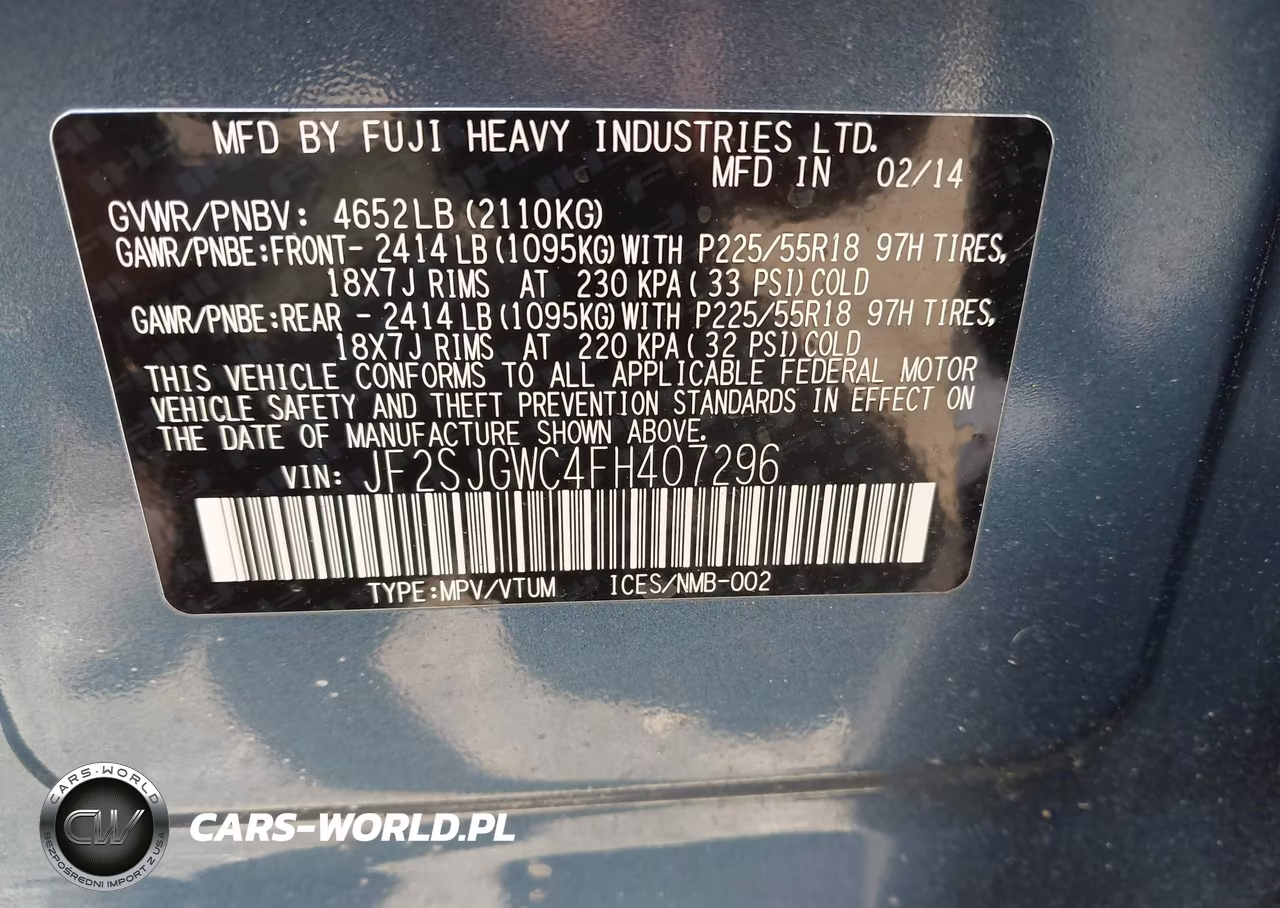 2015 Subaru Forester 2.0Xt Touring VIN:JF2SJGWC4FH407296 - 9
