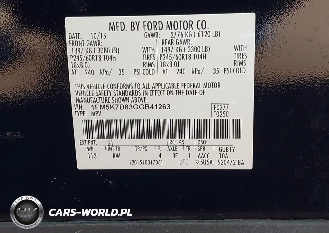 2016 Ford Explorer Xlt VIN:1FM5K7D83GGB41263 - 9