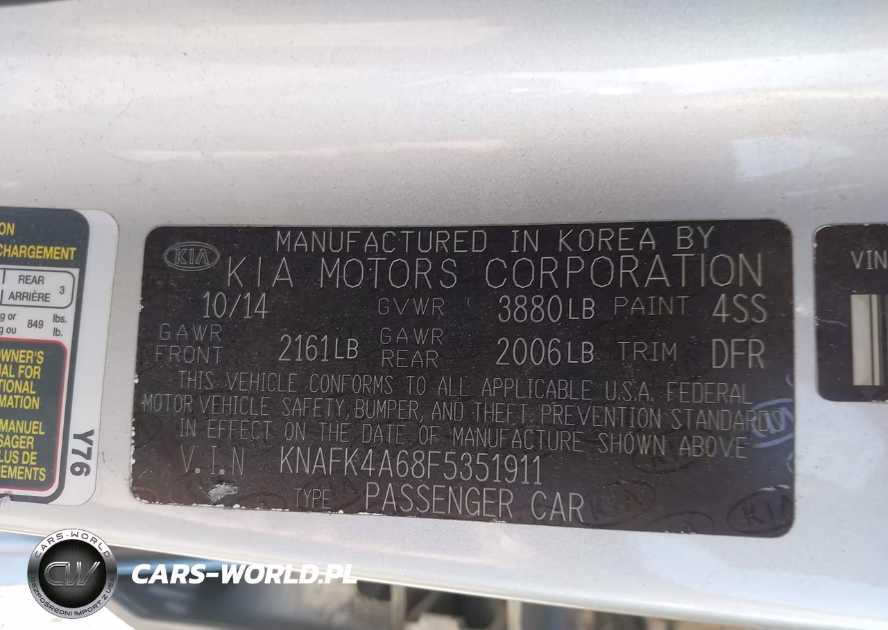 2015 Kia Forte Lx VIN:KNAFK4A68F5351911 - 9