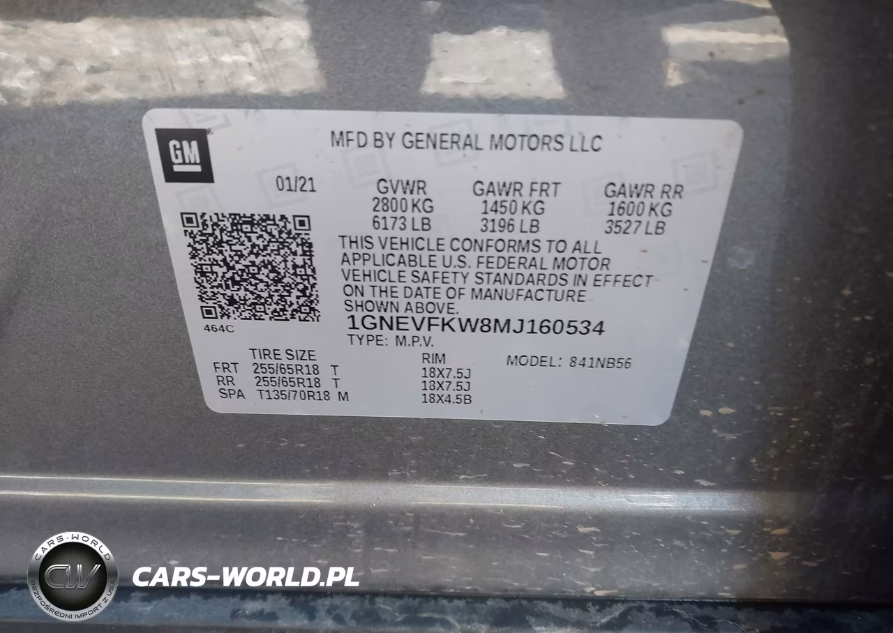 2021 Chevrolet Traverse Awd Ls VIN:1GNEVFKW8MJ160534 - 9