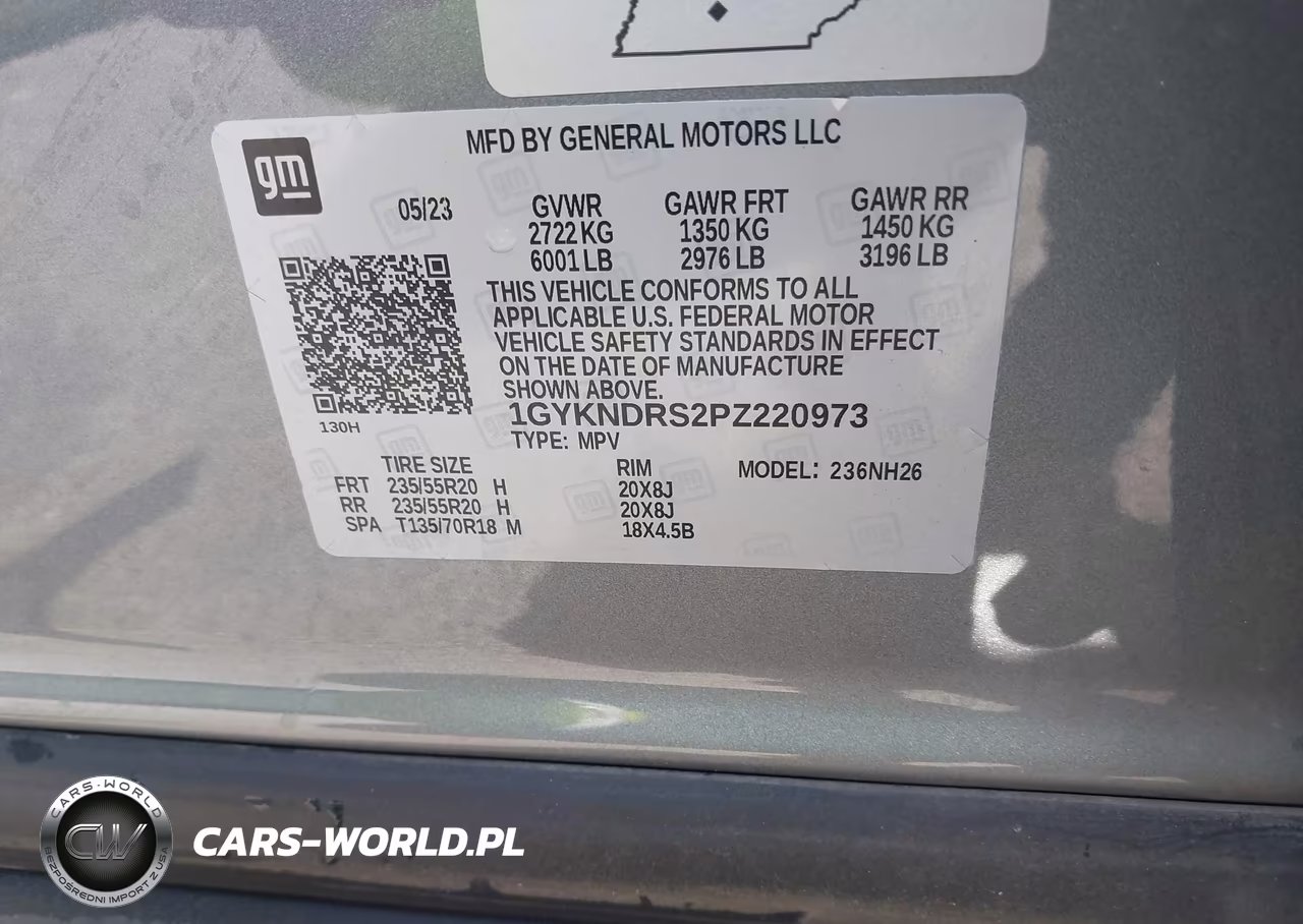 2023 Cadillac Xt5 Awd Premium Luxury VIN:1GYKNDRS2PZ220973 - 9