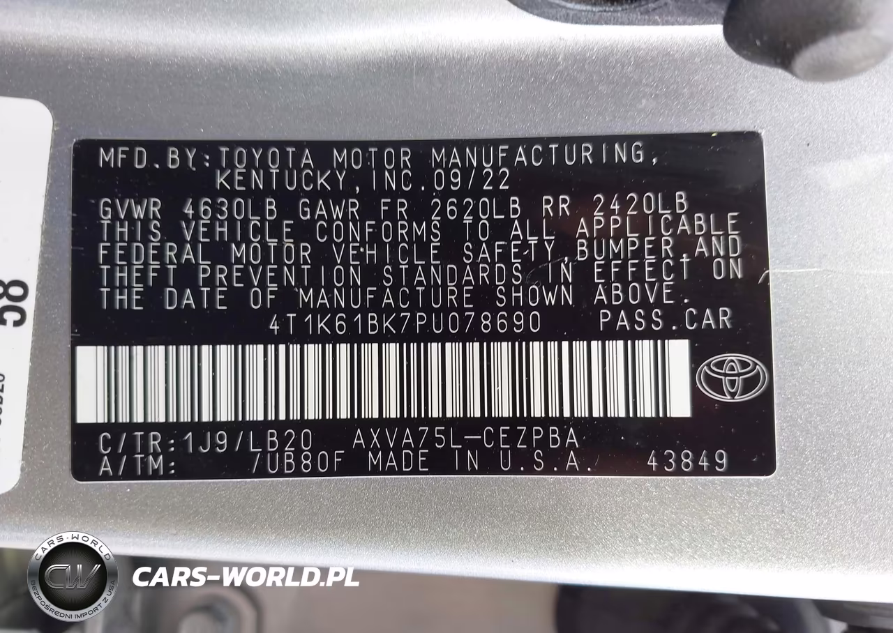 2023 Toyota Camry Xse Awd VIN:4T1K61BK7PU078690 - 9
