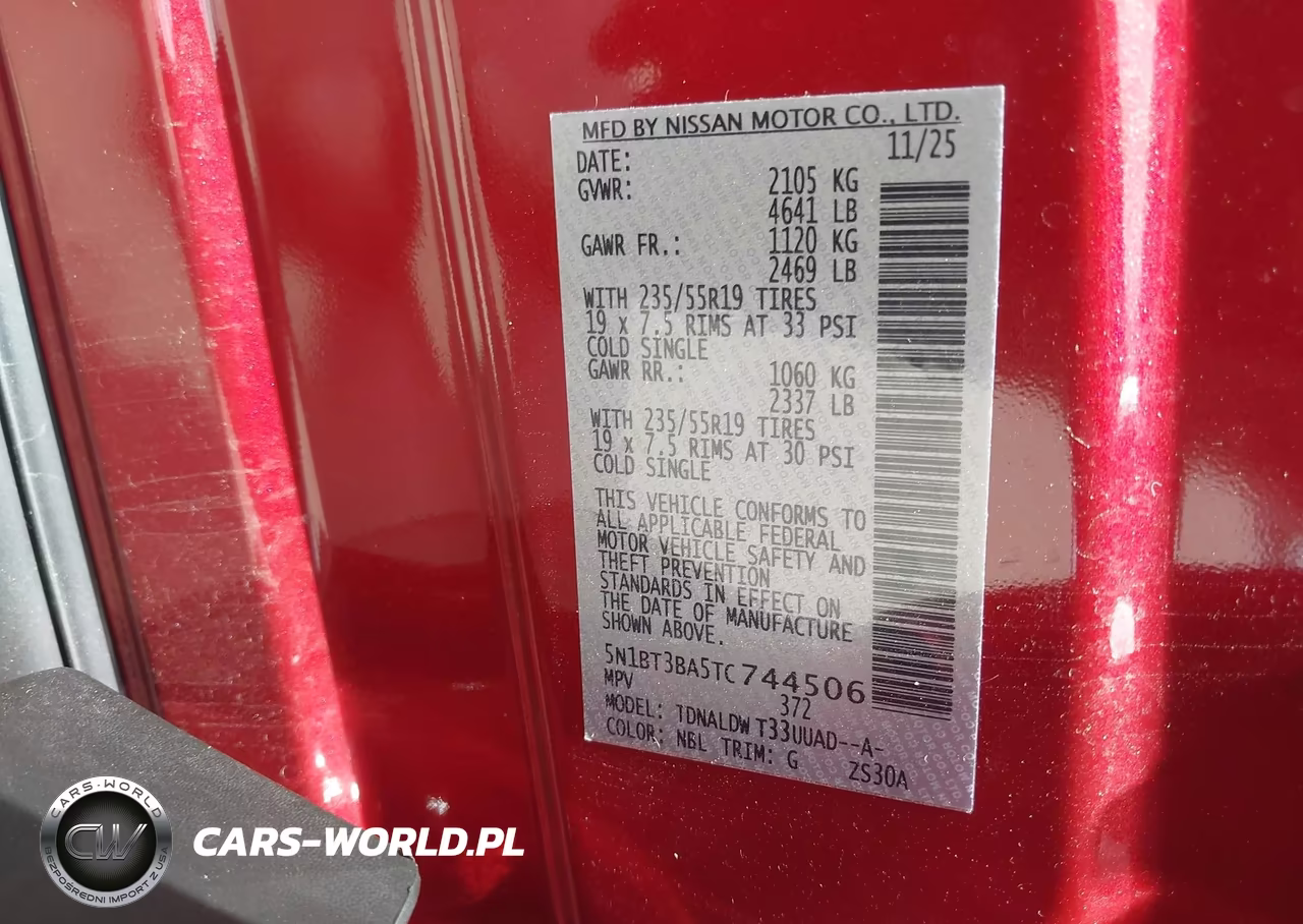 2026 Nissan Rogue Dark Armor VIN:5N1BT3BA5TC744506 - 9