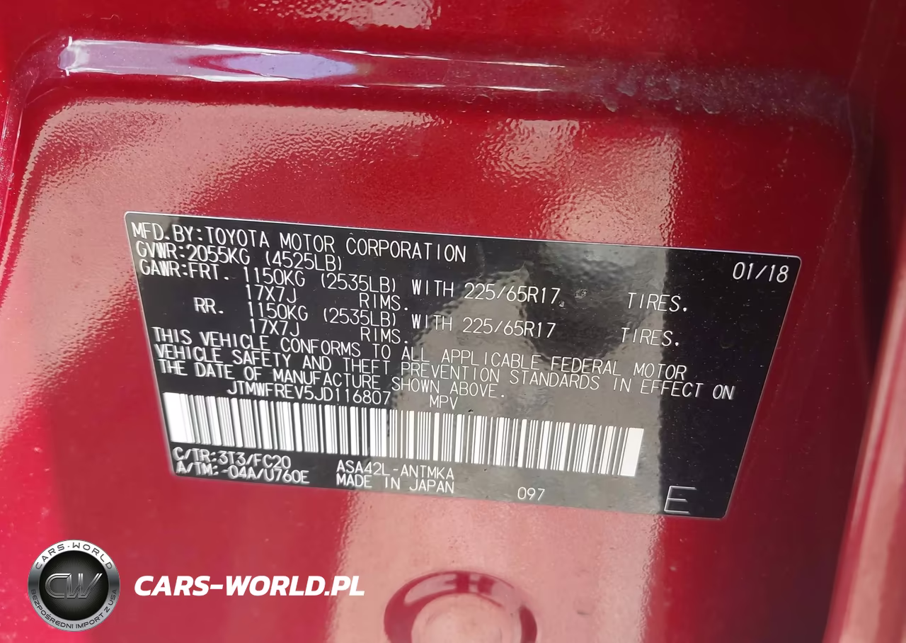 2018 Toyota Rav4 Xle VIN:JTMWFREV5JD116807 - 9