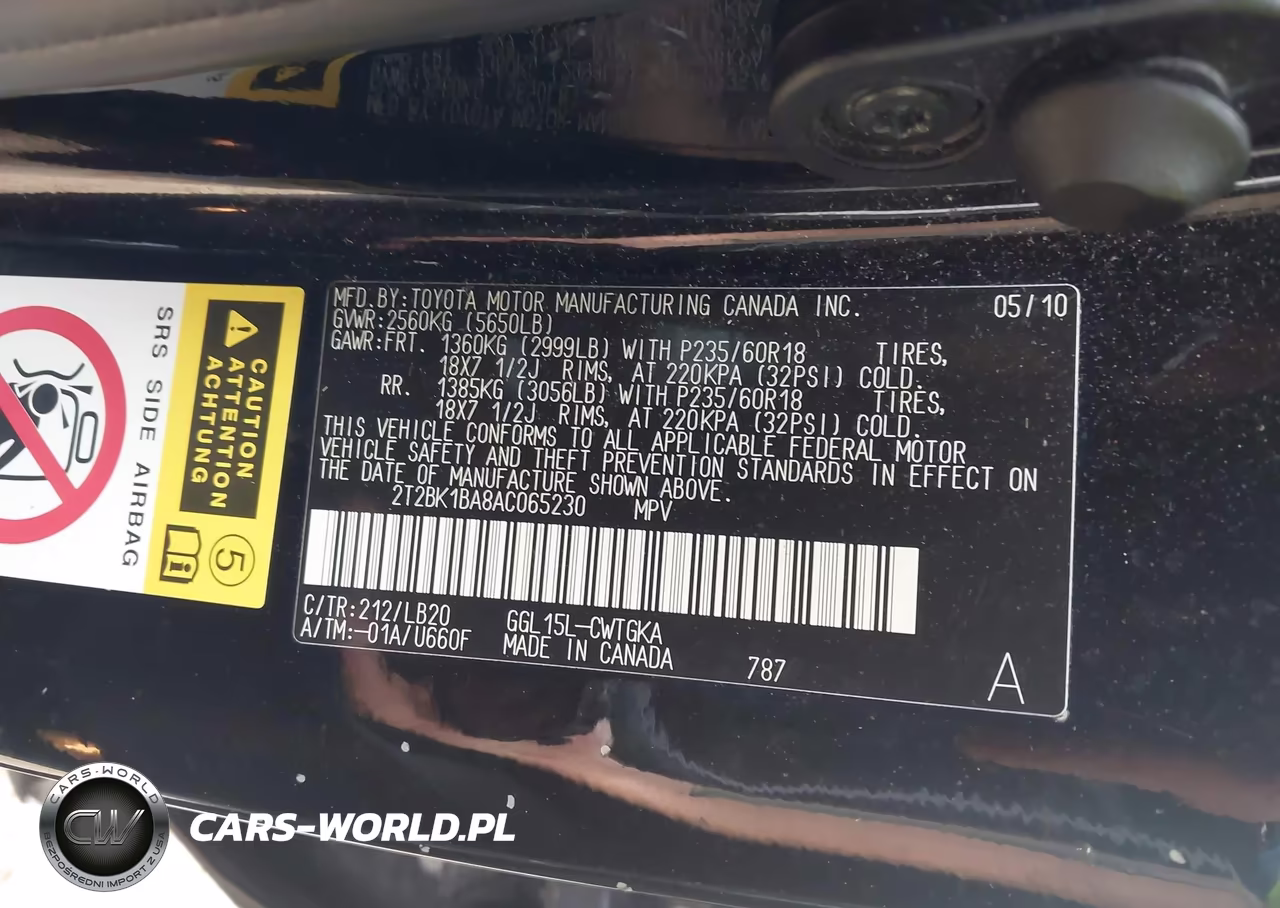 2010 Lexus Rx 350 VIN:2T2BK1BA8AC065230 - 9