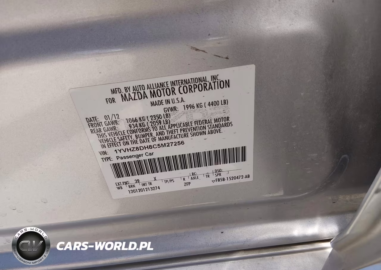 2012 Mazda Mazda6 I Touring VIN:1YVHZ8DH8C5M27256 - 9