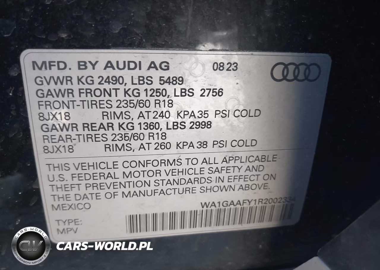 2024 Audi Q5 Premium 45 Tfsi S Line Quattro VIN:WA1GAAFY1R2002334 - 9