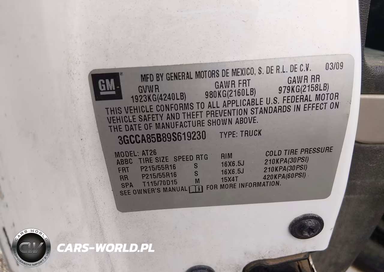 2009 Chevrolet Hhr Panel Ls VIN:3GCCA85B89S619230 - 9