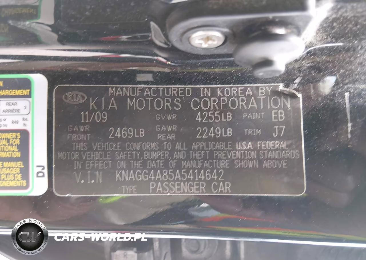 2010 Kia Optima Lx VIN:KNAGG4A85A5414642 - 9