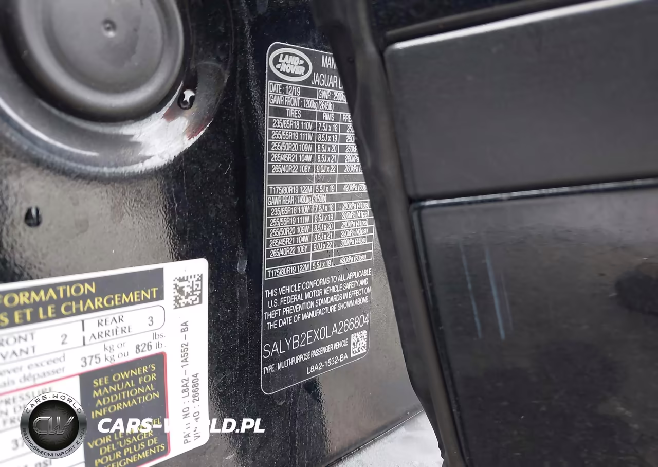 2020 Land Rover Range Rover Velar P250 S VIN:SALYB2EX0LA266804 - 9