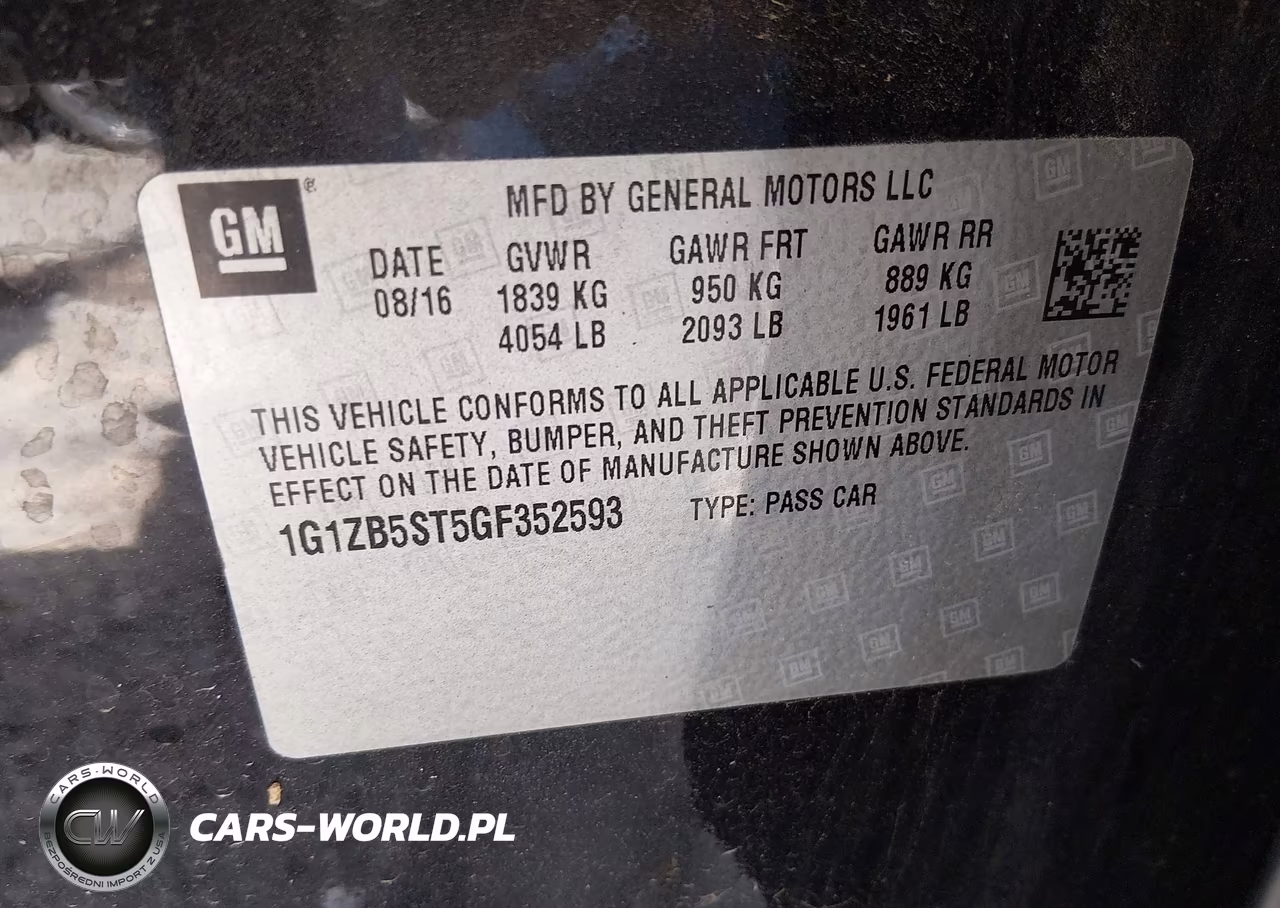 2016 Chevrolet Malibu Ls VIN:1G1ZB5ST5GF352593 - 9