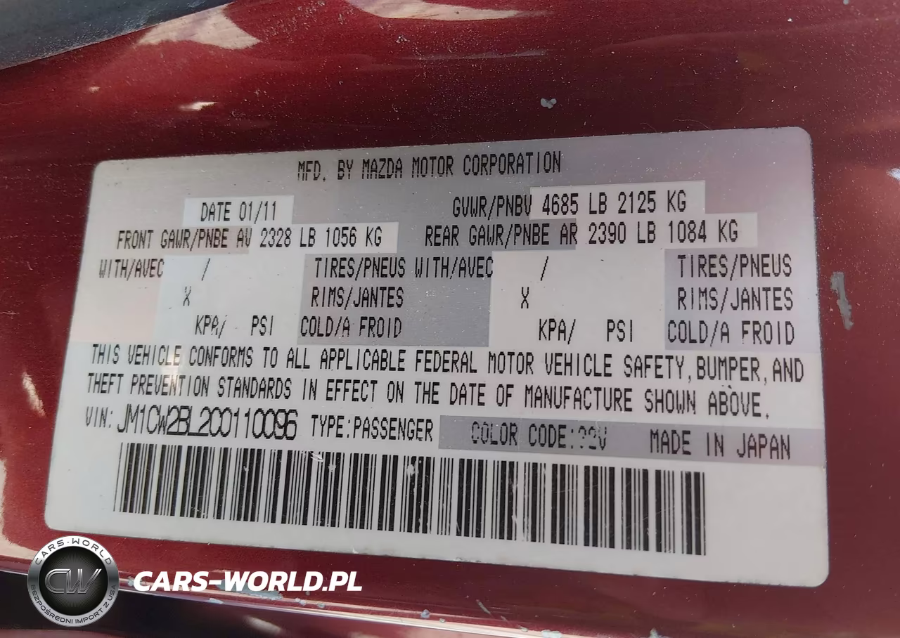 2012 Mazda Mazda5 Sport VIN:JM1CW2BL2C0110096 - 9