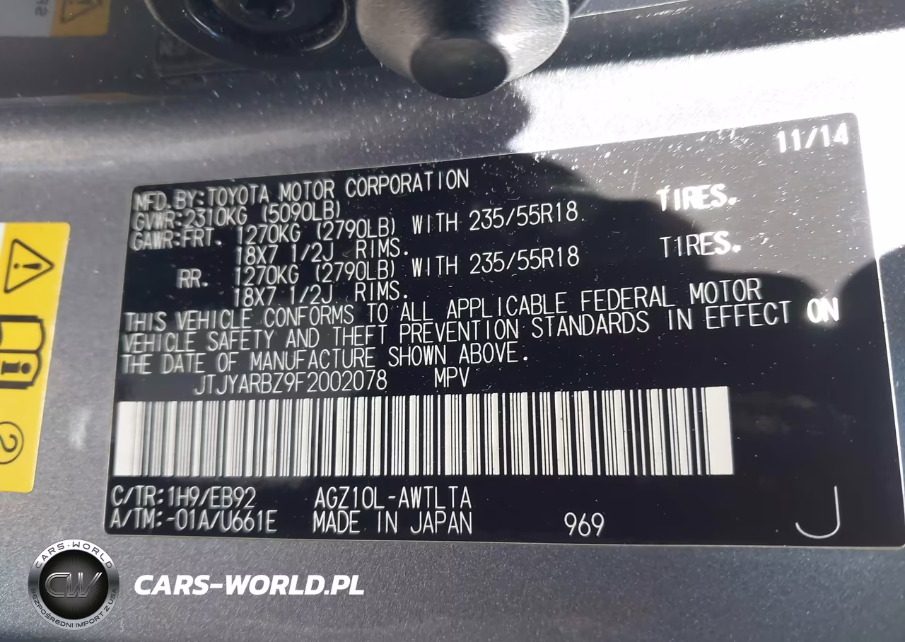 2015 Lexus Nx 200T F Sport VIN:JTJYARBZ9F2002078 - 9