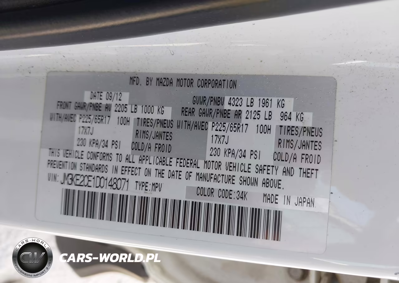 2013 Mazda Cx-5 Touring VIN:JM3KE2CE1D0148071 - 9