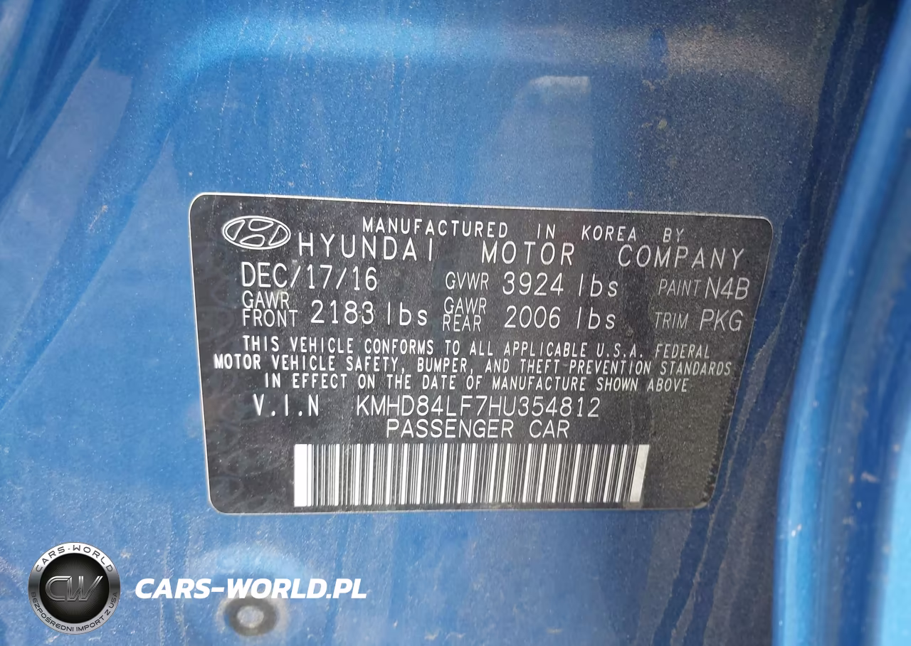 2017 Hyundai Elantra Se-Value-Limited VIN:KMHD84LF7HU354812 - 9