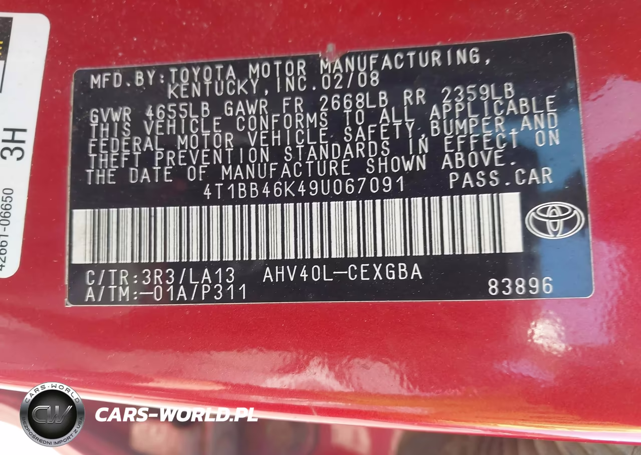 2009 Toyota Camry Hybrid VIN:4T1BB46K49U067091 - 9