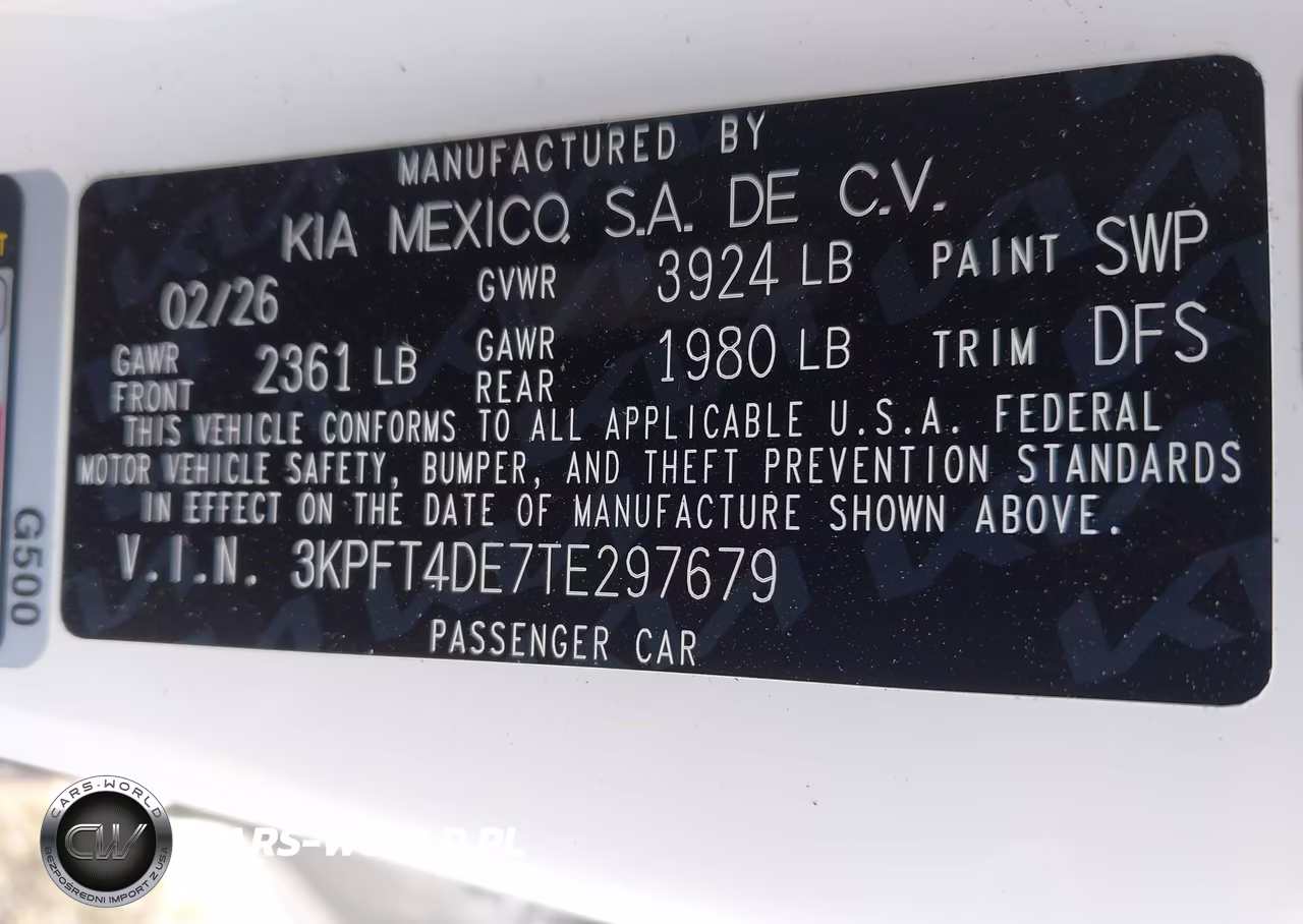 2026 Kia K4 Lxs VIN:3KPFT4DE7TE297679 - 9