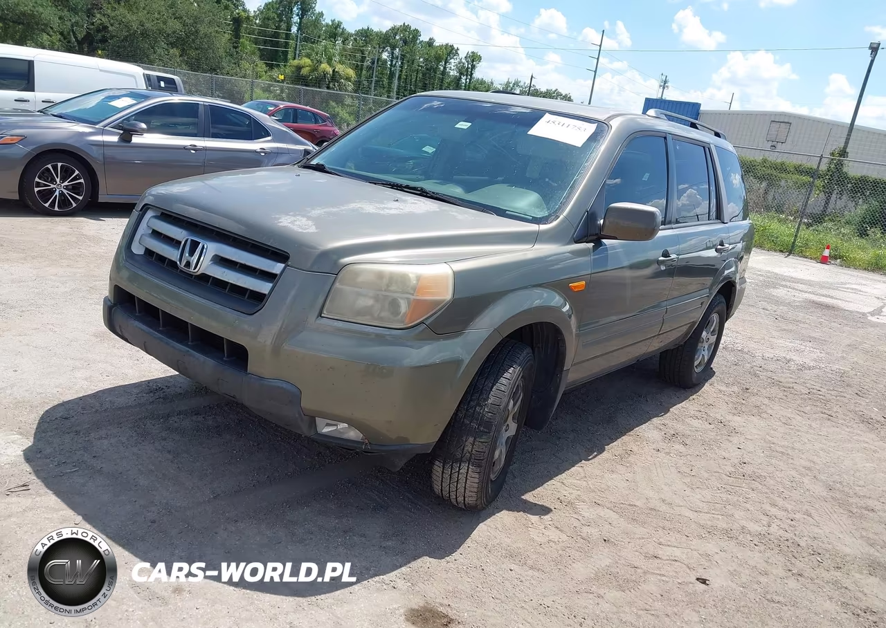 2007 Honda Pilot Ex-L VIN:2HKYF18687H538877 - 2