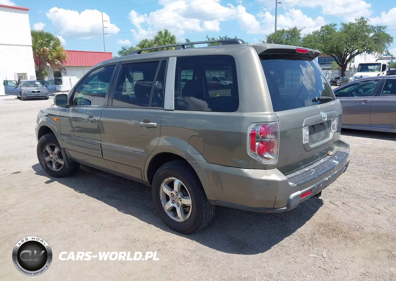 2007 Honda Pilot Ex-L VIN:2HKYF18687H538877 - 3