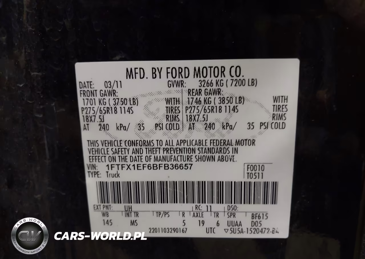 2011 Ford F-150 Xlt VIN:1FTFX1EF6BFB36657 - 9