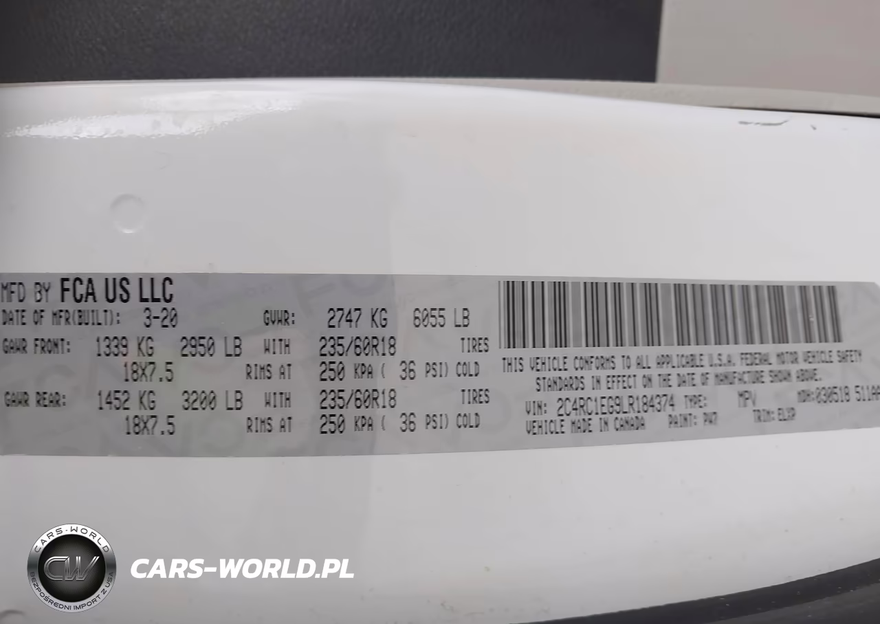 2020 Chrysler Pacifica Touring L Plus VIN:2C4RC1EG9LR184374 - 9