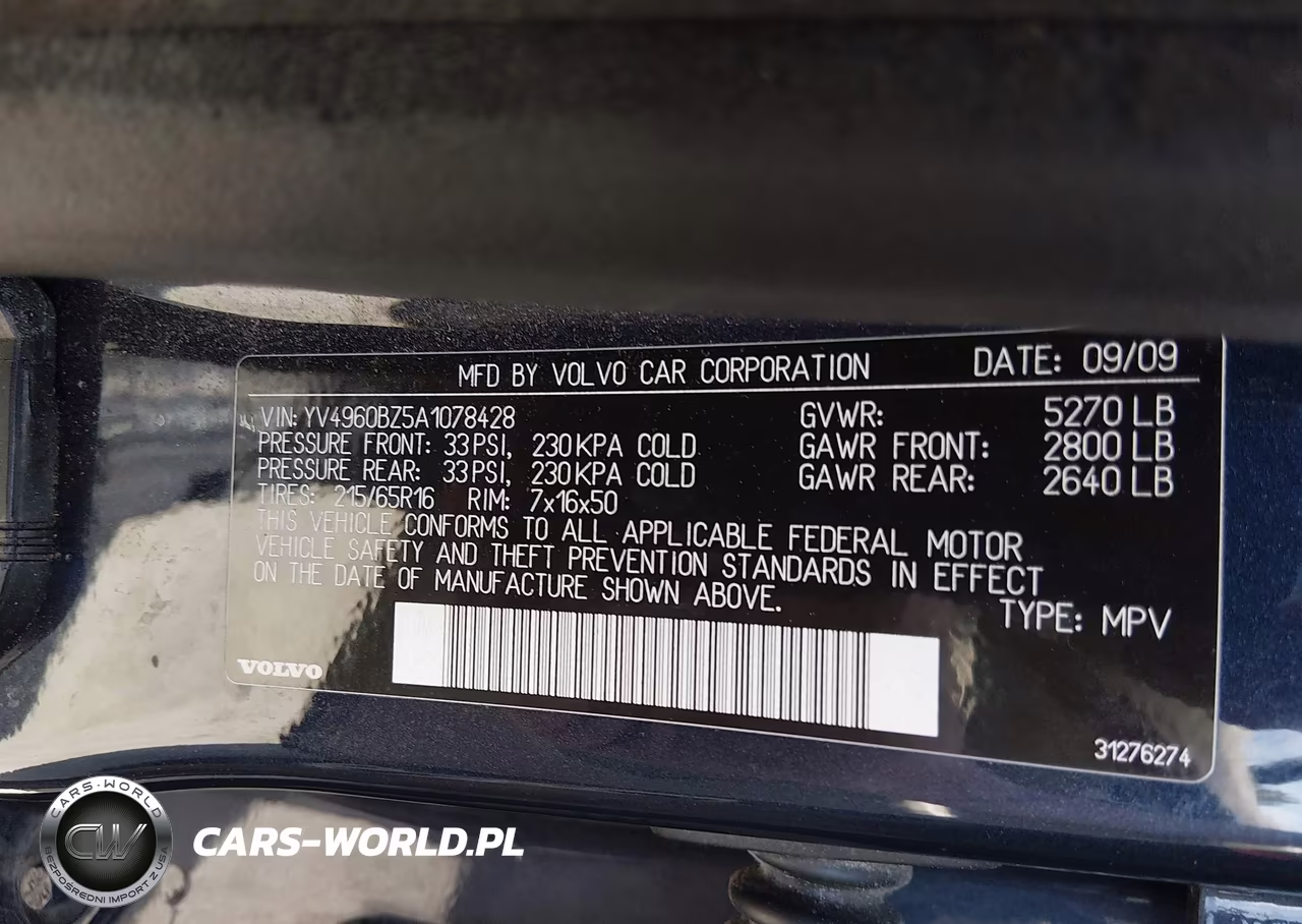 2010 Volvo Xc70 3.2 VIN:YV4960BZ5A1078428 - 9