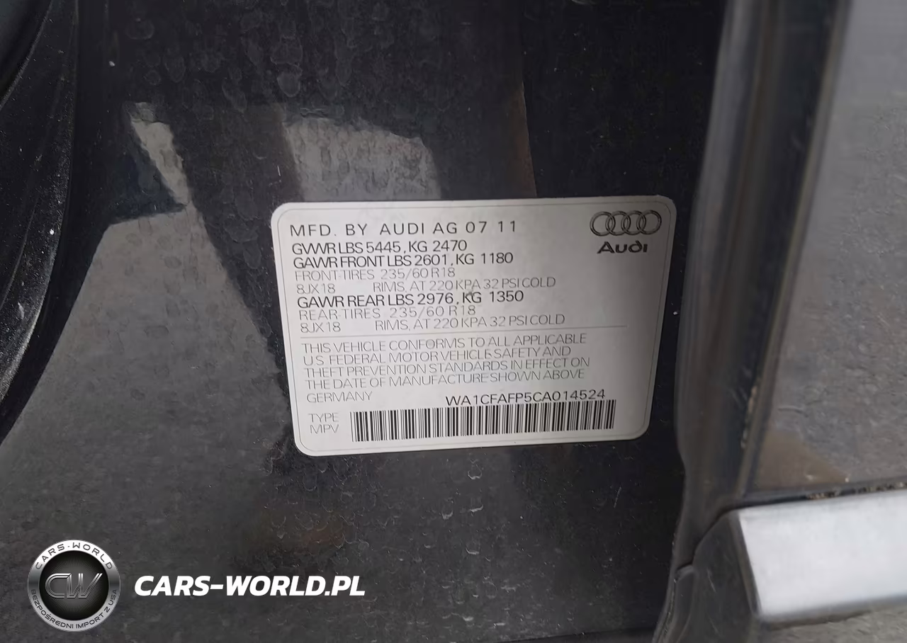 2012 Audi Q5 2.0T Premium VIN:WA1CFAFP5CA014524 - 9
