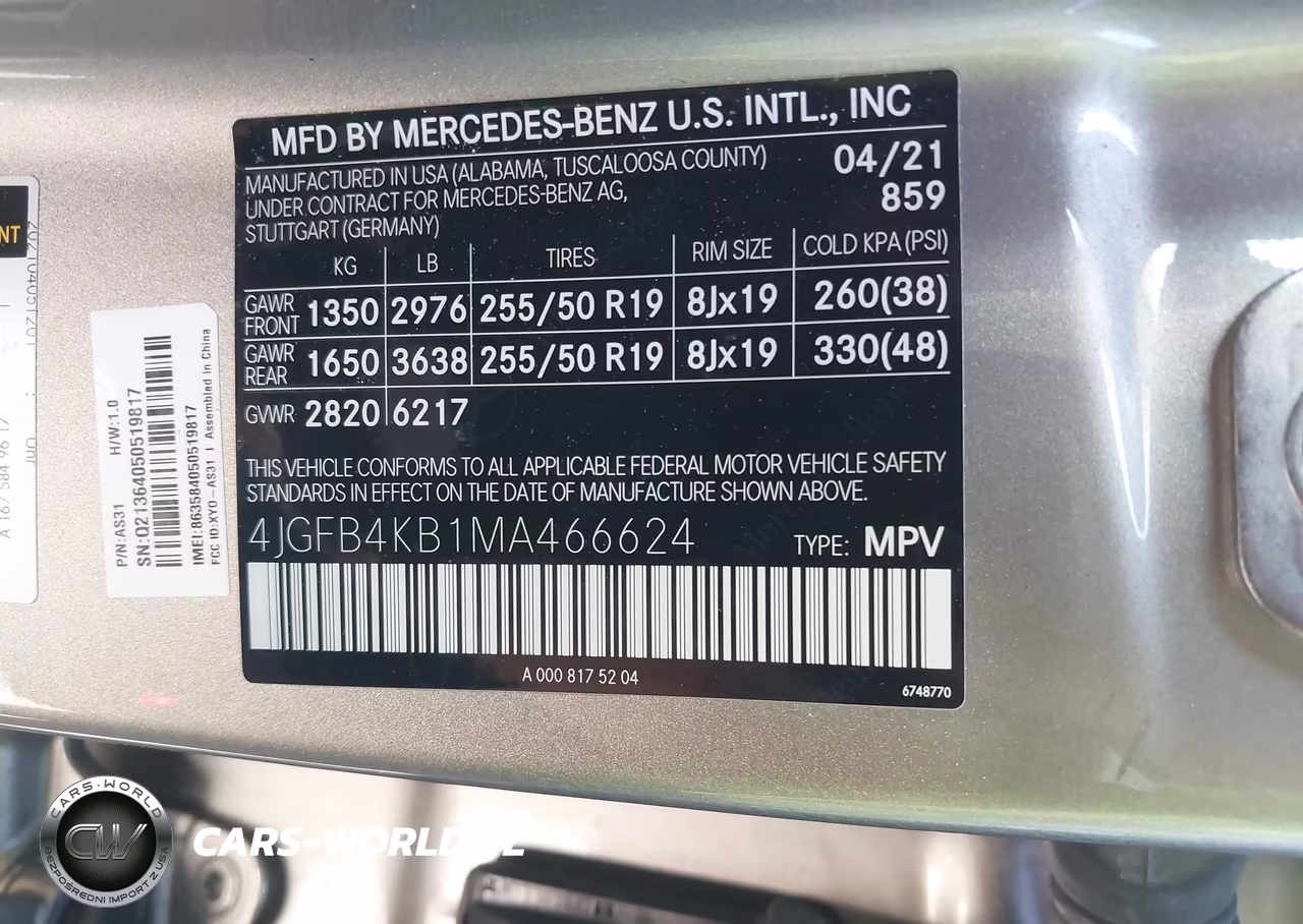 2021 Mercedes-Benz Gle 350 4Matic VIN:4JGFB4KB1MA466624 - 9