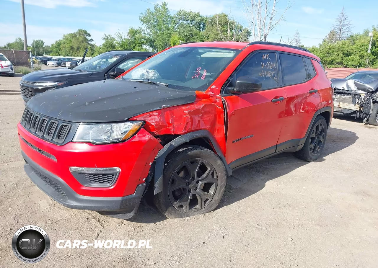 2018 Jeep Compass Sport Fwd VIN:3C4NJCAB3JT133635 - 2