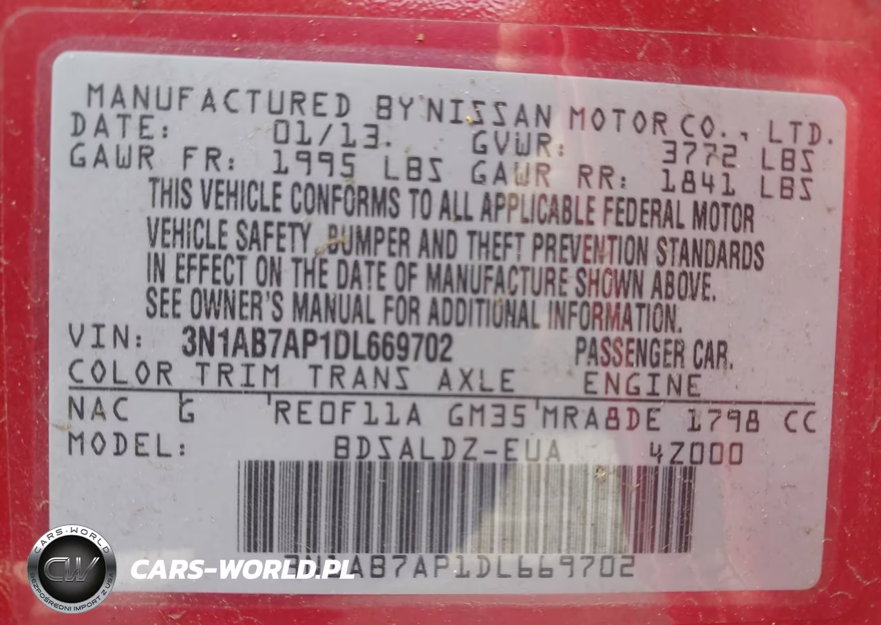 2013 Nissan Sentra Sv VIN:3N1AB7AP1DL669702 - 9