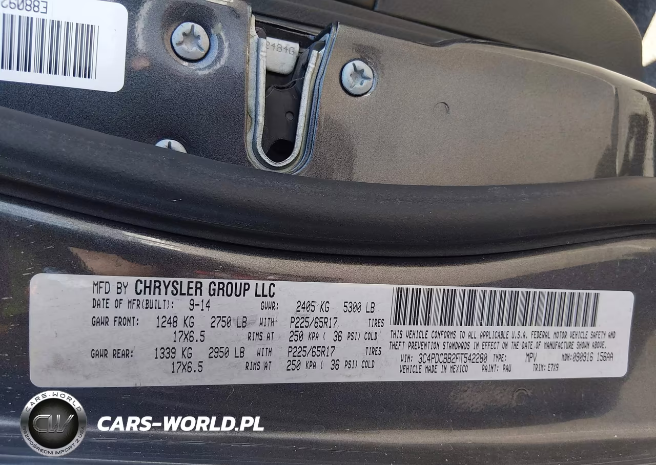 2015 Dodge Journey Sxt VIN:3C4PDCBB2FT542280 - 9