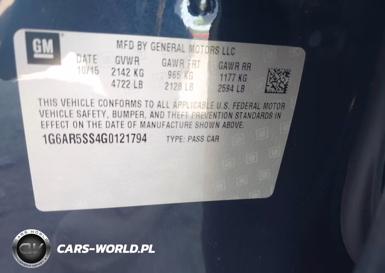 2016 Cadillac Cts Luxury Collection VIN:1G6AR5SS4G0121794 - 9
