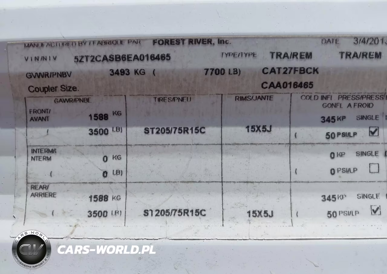 2014 Coachmen By Forest R Catalina Series M-27 VIN:5ZT2CASB6EA016465 - 9