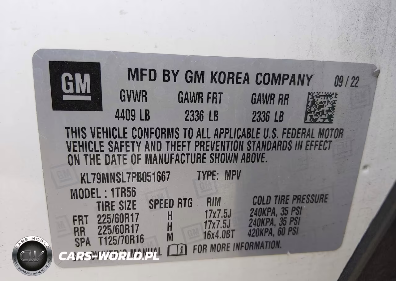 2023 Chevrolet Trailblazer Awd Ls VIN:KL79MNSL7PB051667 - 9